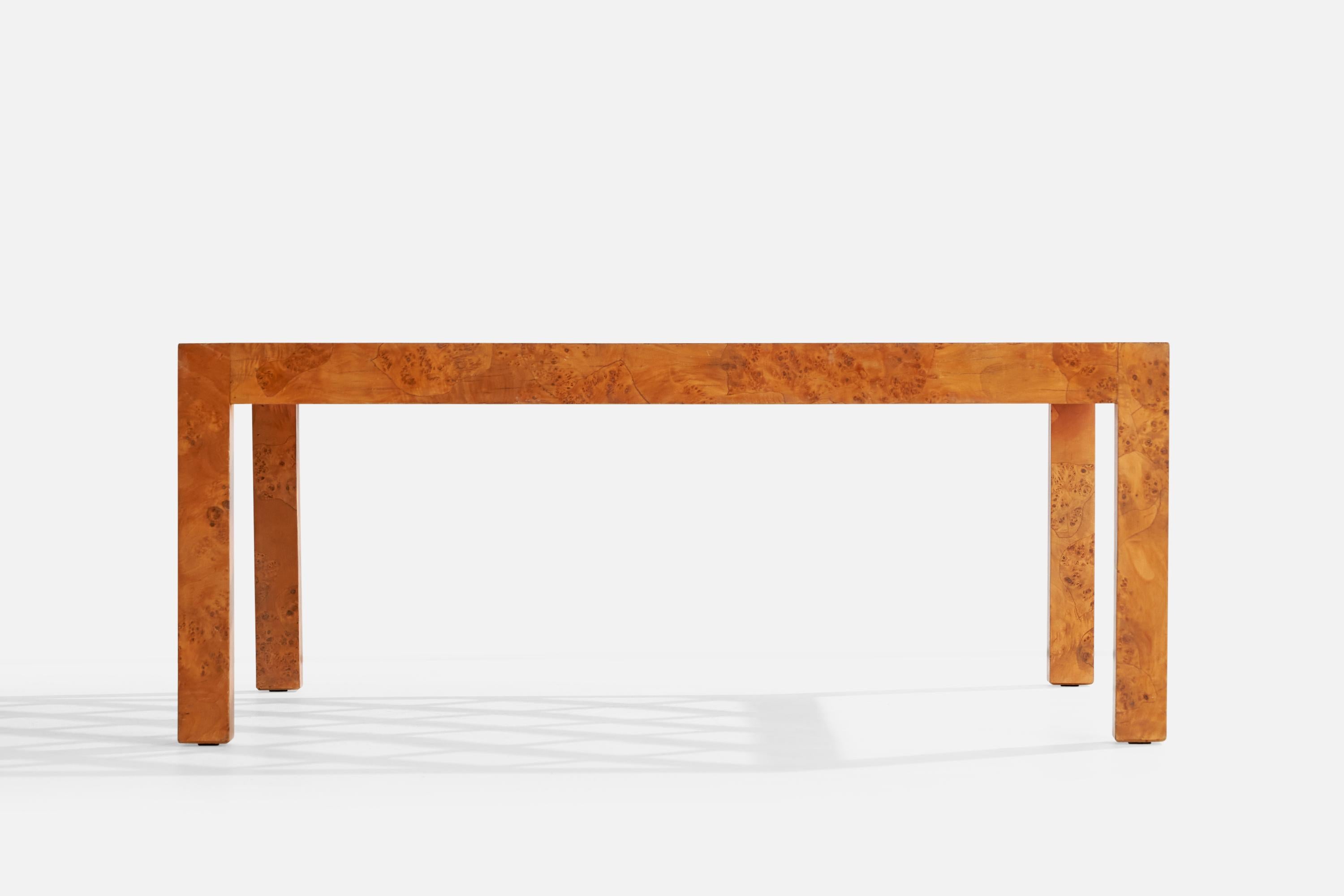 Italienischer Designer, Couchtisch, Wurzelholz, Glas, Italien, 1930er Jahre im Zustand „Gut“ in High Point, NC