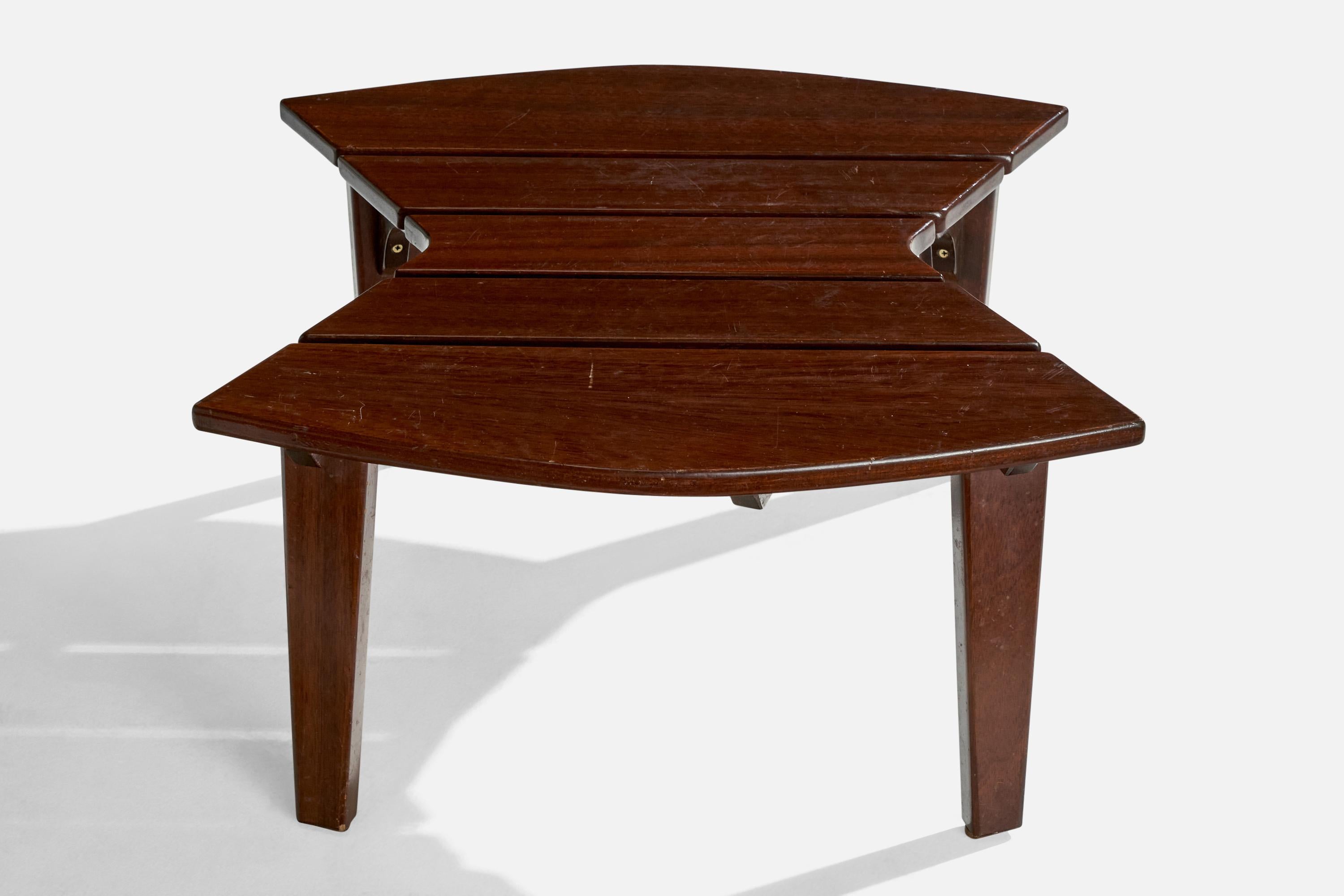 Tavolino di design italiano, Teak, Italia, anni '70 in vendita 4