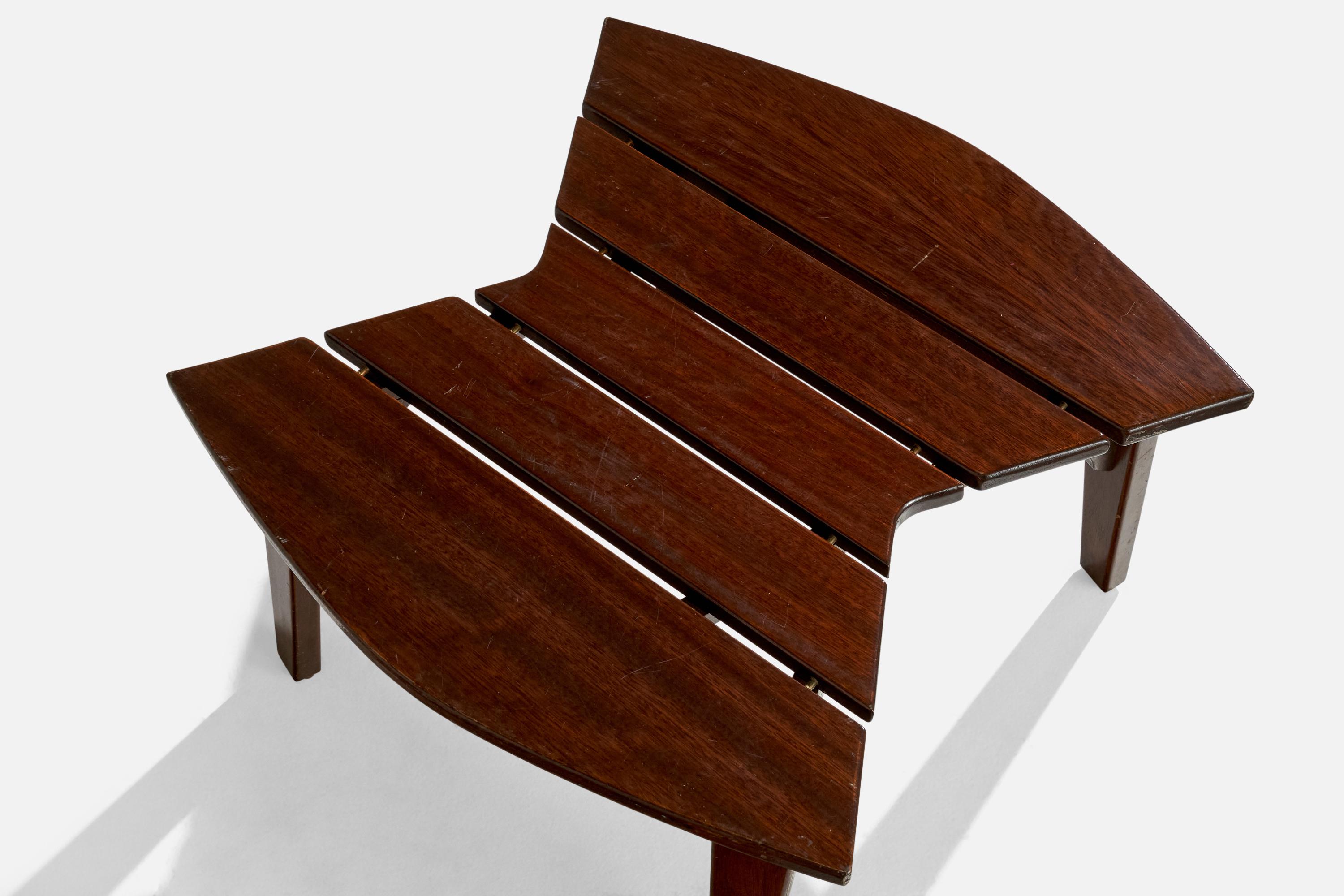 Tavolino di design italiano, Teak, Italia, anni '70 in vendita 5
