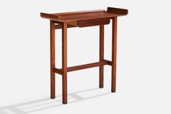 Italienischer Designer, Konsolentisch, Teakholz, Italien, 1950er Jahre