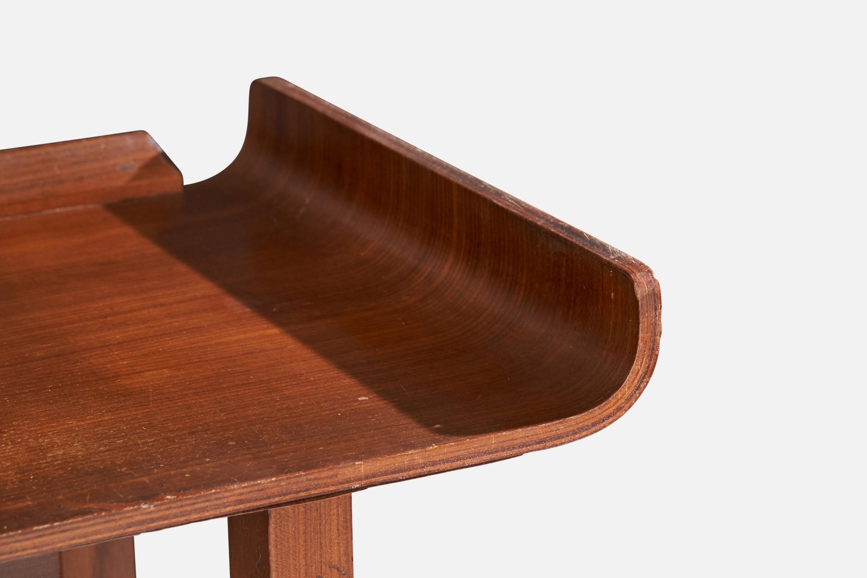 Tavolo consolle di design italiano, Teak, Italia, anni '50 in vendita 2