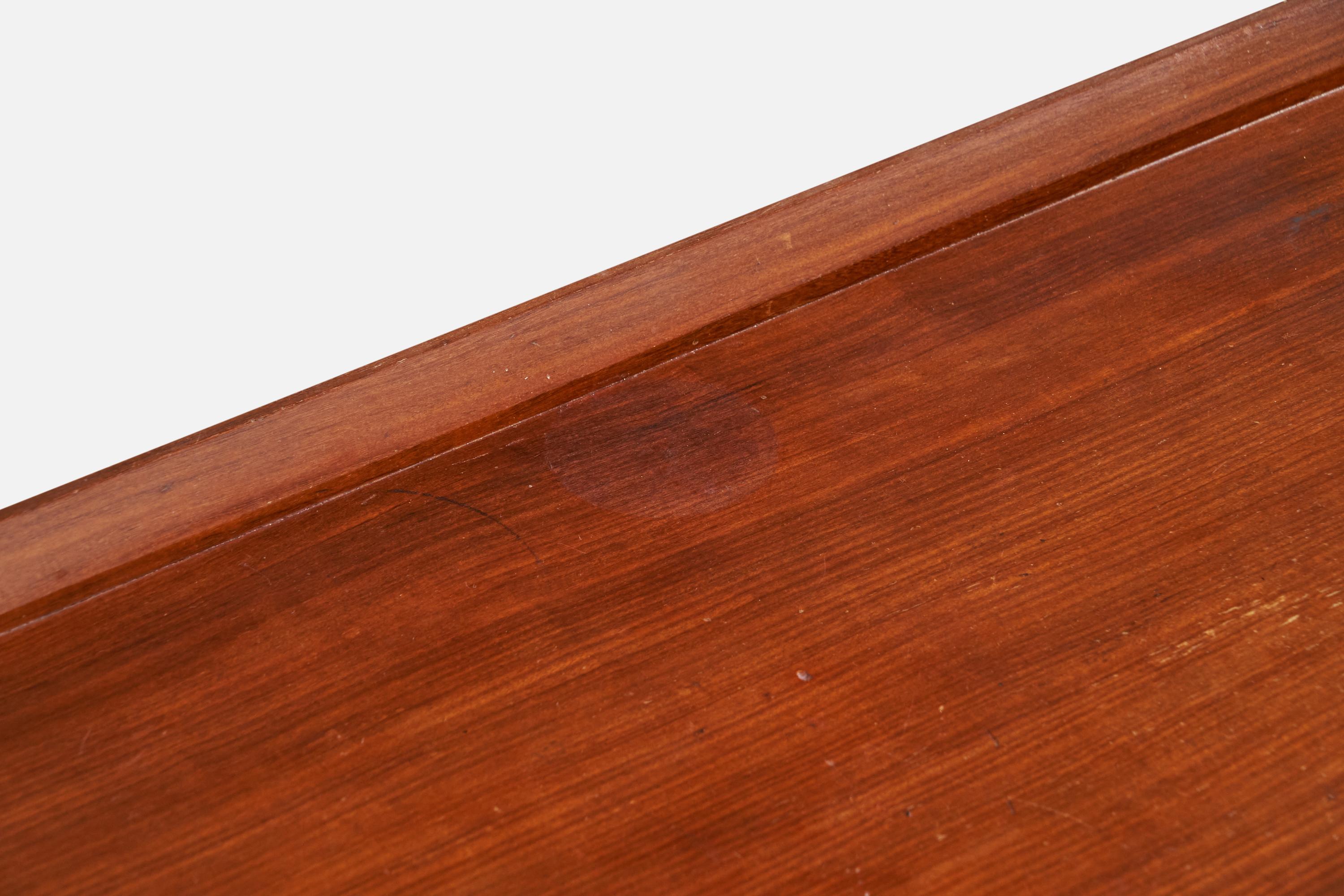 Tavolo consolle di design italiano, Teak, Italia, anni '50 in vendita 3