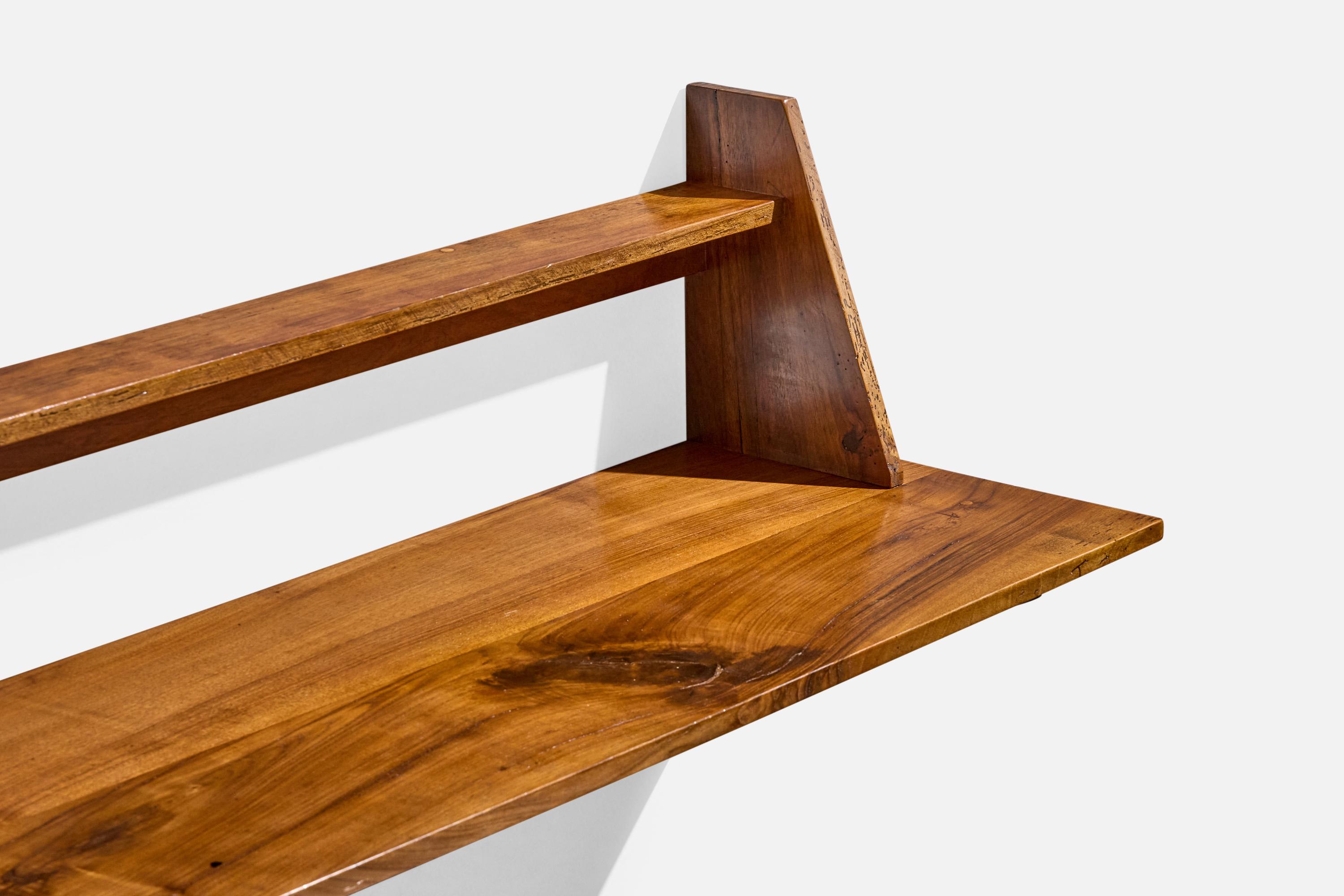 Mid-20th Century Italian Designer, Console Table, Walnut, Italy, 1950s For Sale
