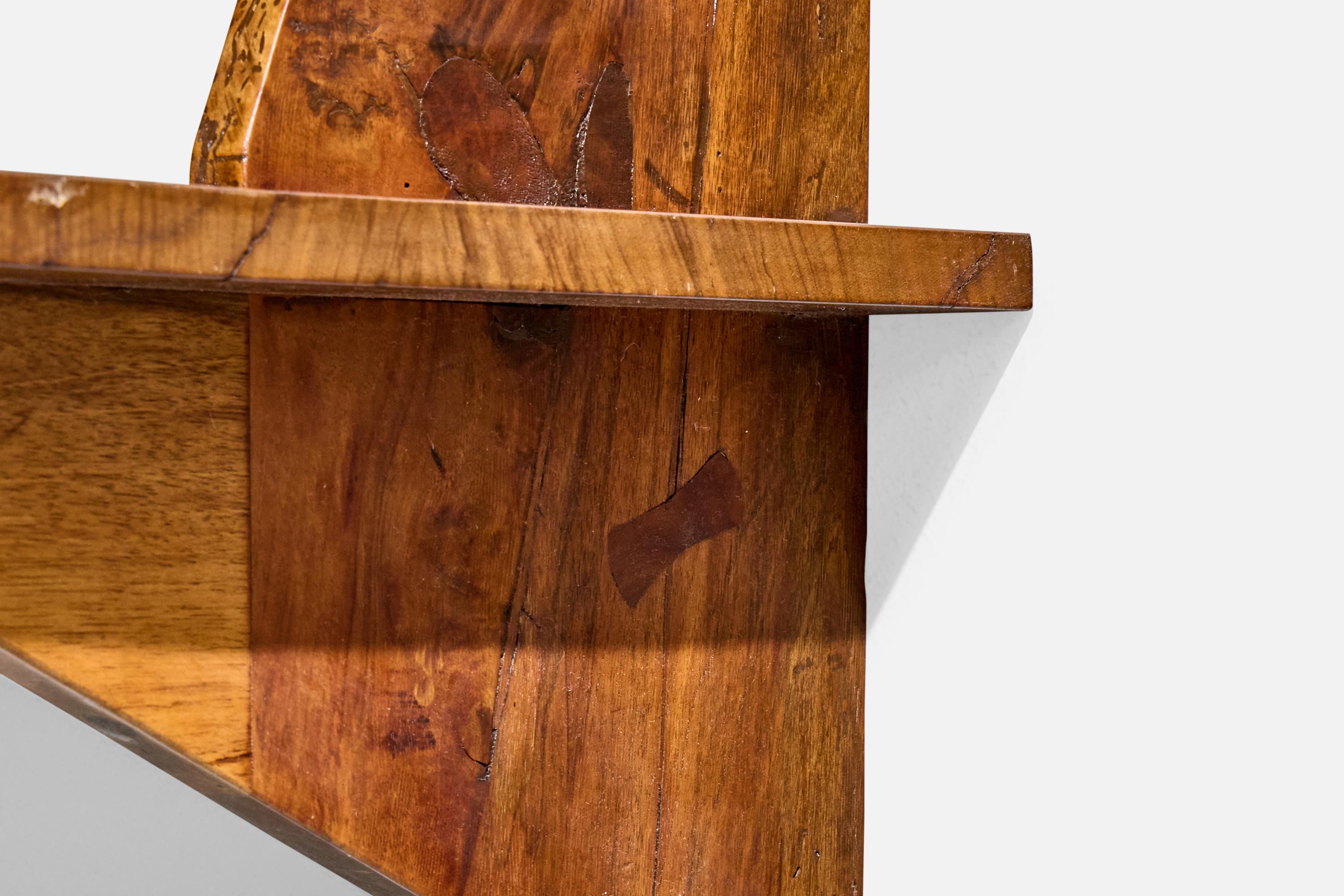 Italian Designer, Console Table, Walnut, Italy, 1950s For Sale 4