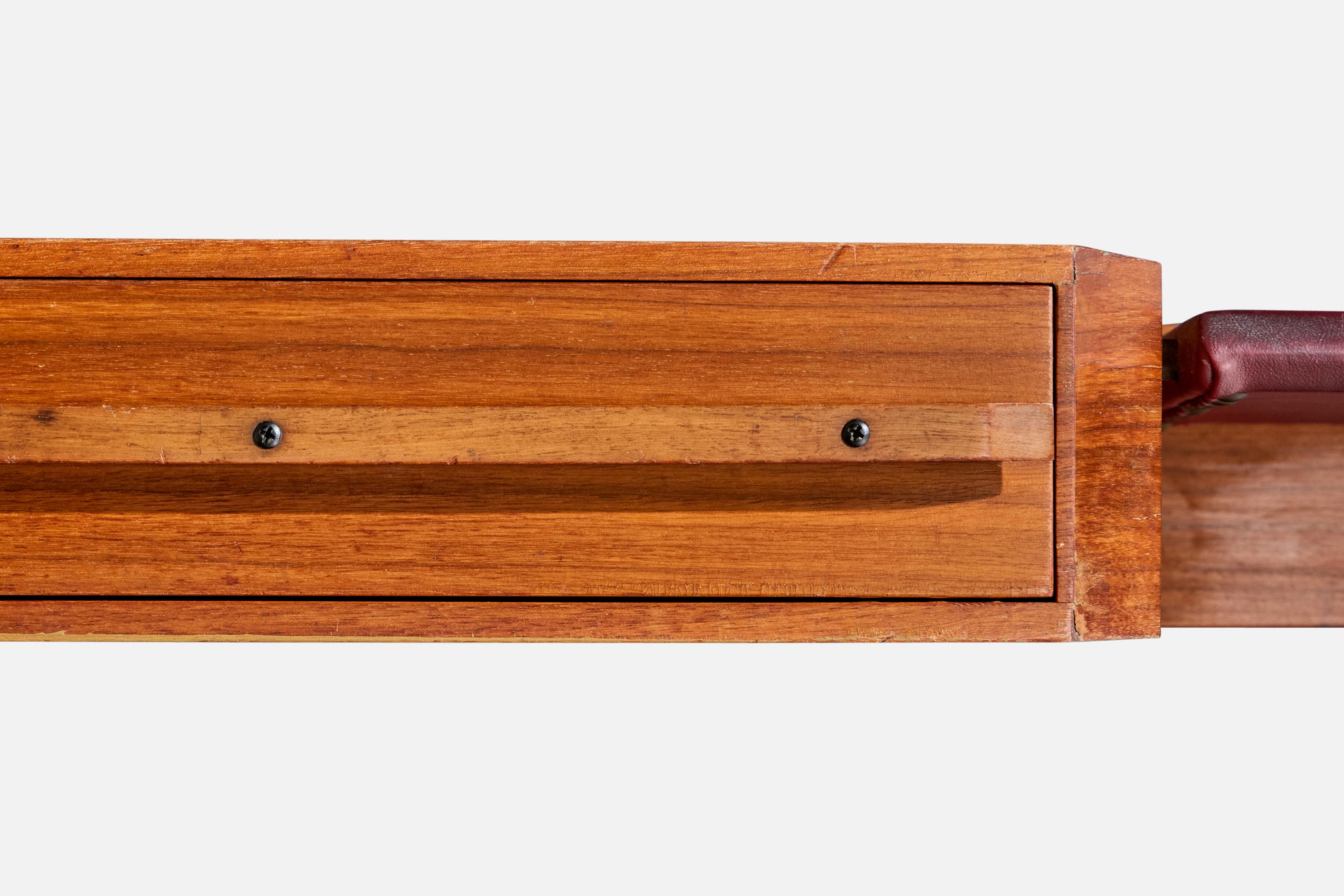 Diseñador italiano, Mesa consola, Nogal, Vinilo, Italia, Años 50 en venta 2