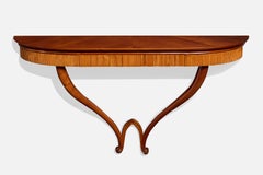 Italian Designer, Console Table, Wood, Italy, 1950s