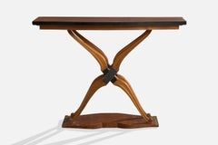 Designer italiano, Tavolo consolle, Legno, Italia, anni '1950