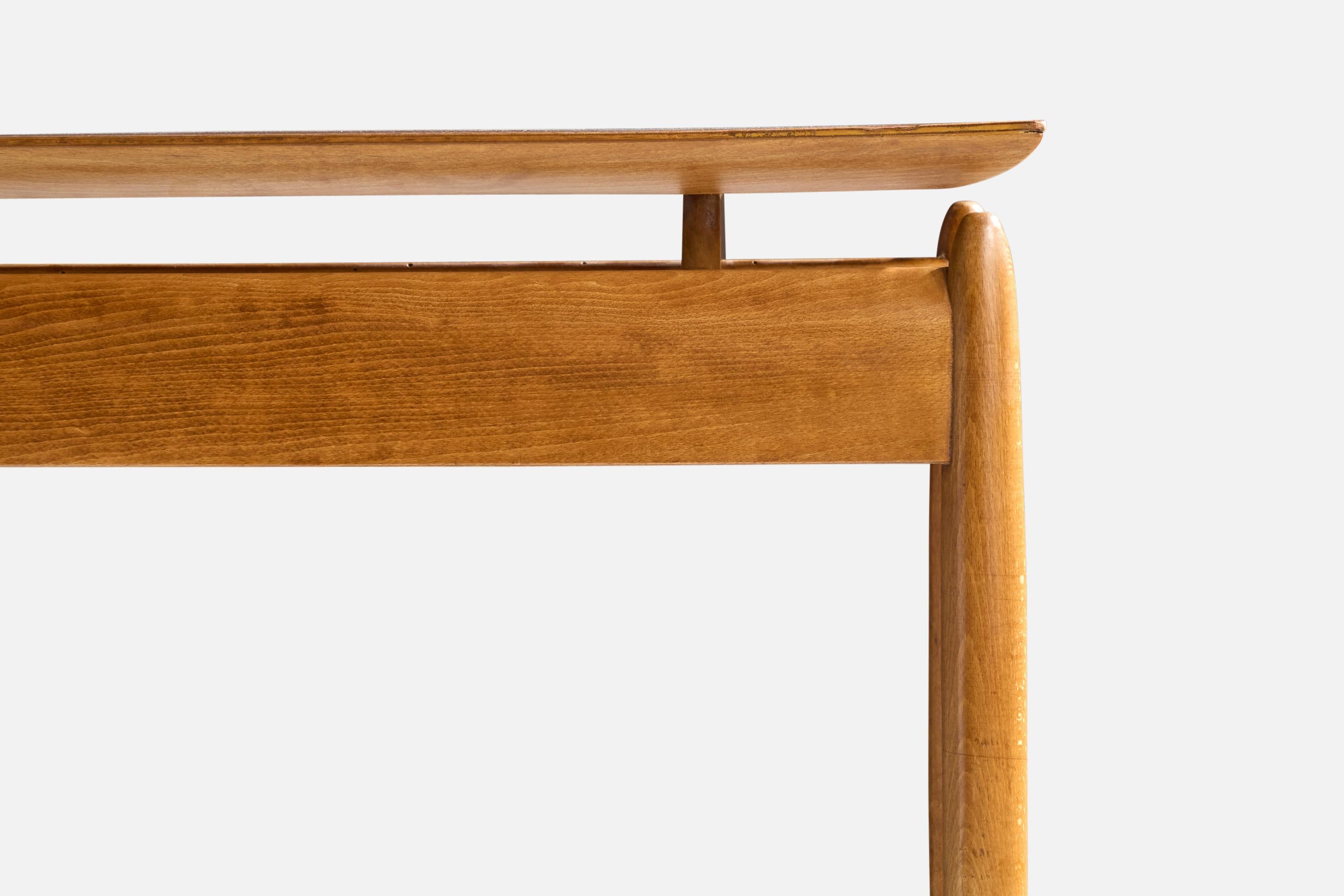 Diseñador italiano, Mesa consola, Madera, Italia, Años 1950 en venta 3
