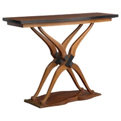 Designer italiano, Tavolo consolle, Legno, Italia, anni '1950