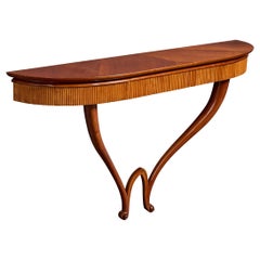 Italian Designer, Console Table, Wood, Italy, 1950s