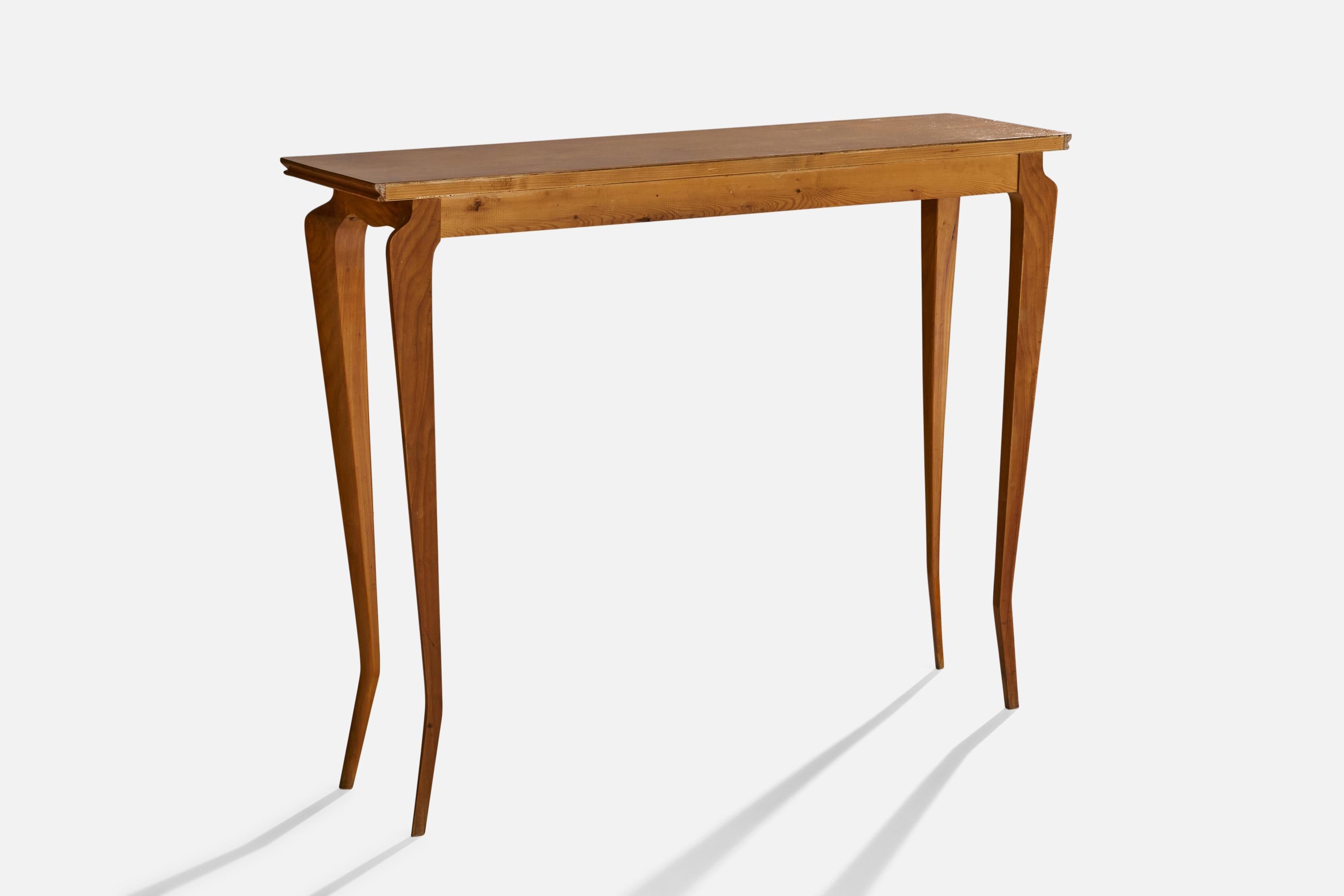 Italian Designer, Console Table, Wood, Italy, 1960s For Sale 2