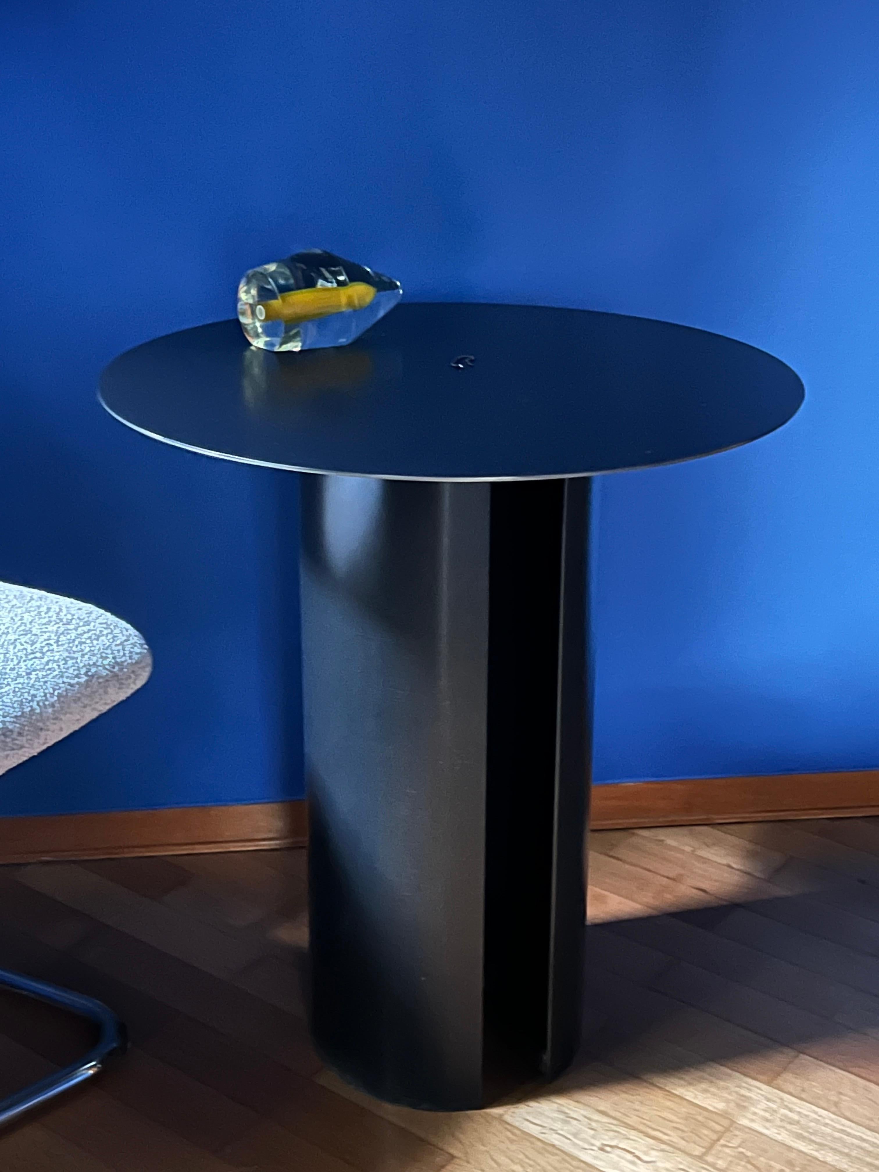 Table de salle à manger contemporaine du 21e siècle en métal brûlé de designer italien en vente 5
