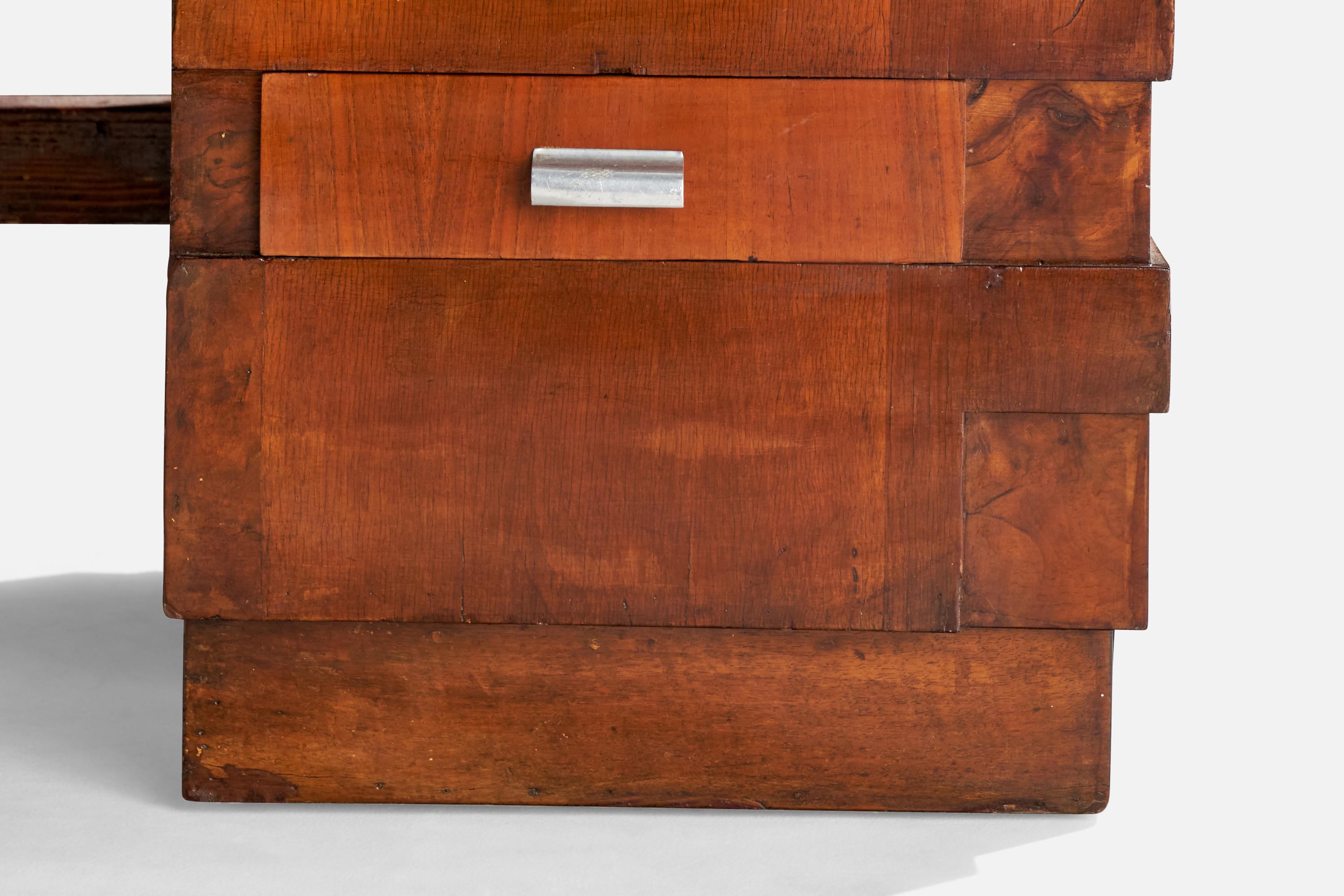 Diseñador italiano, Escritorio, Madera, Metal, Italia, Años 30 en Bueno estado para la venta en High Point, NC