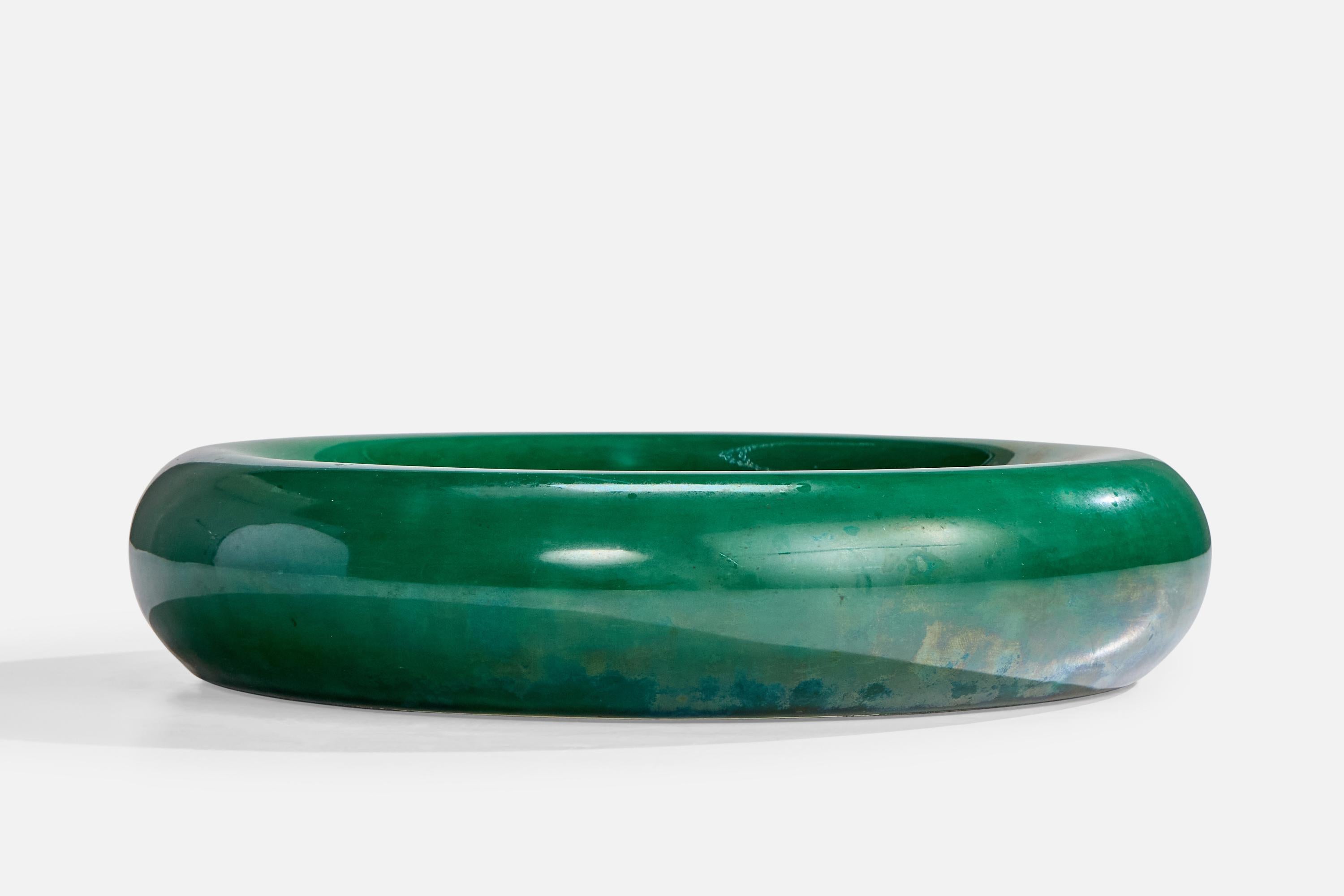 Mid-Century Modern Italian Designer, Dish, Ceramic, Italy, 1950s For Sale