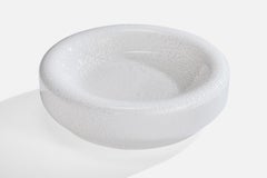 Italian Designer, Dish, Glass, Italy, 1970s