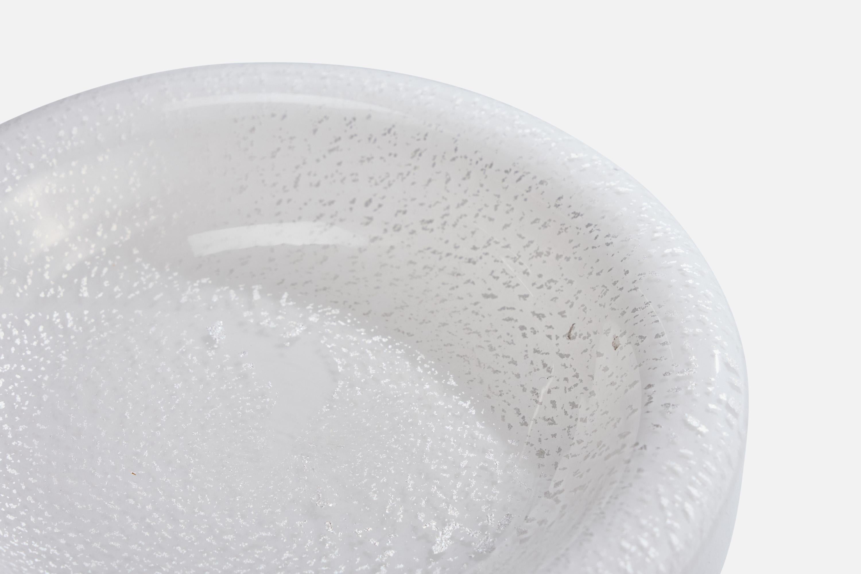 Late 20th Century Italian Designer, Dish, Glass, Italy, 1970s For Sale