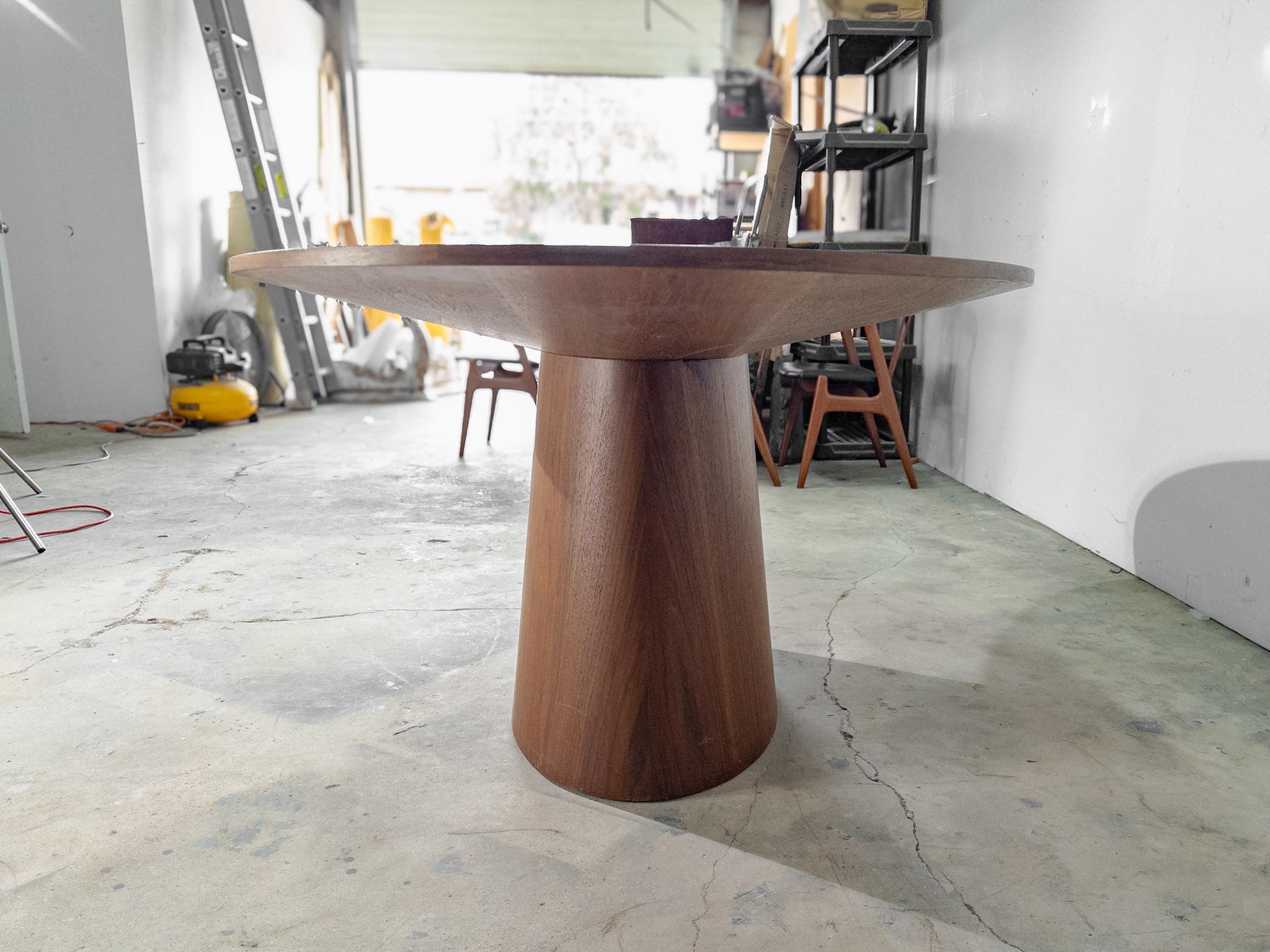 Walnut Modern 1013 Dining Table by Angel Cerda'