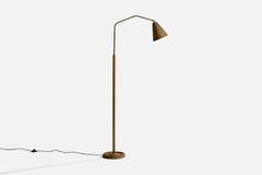 Lampadaire de designer italien, laiton, Italie, années 1950