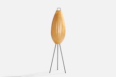 Italian Designer, Floor Lamp, Metal, Resin, Italy, 1960s