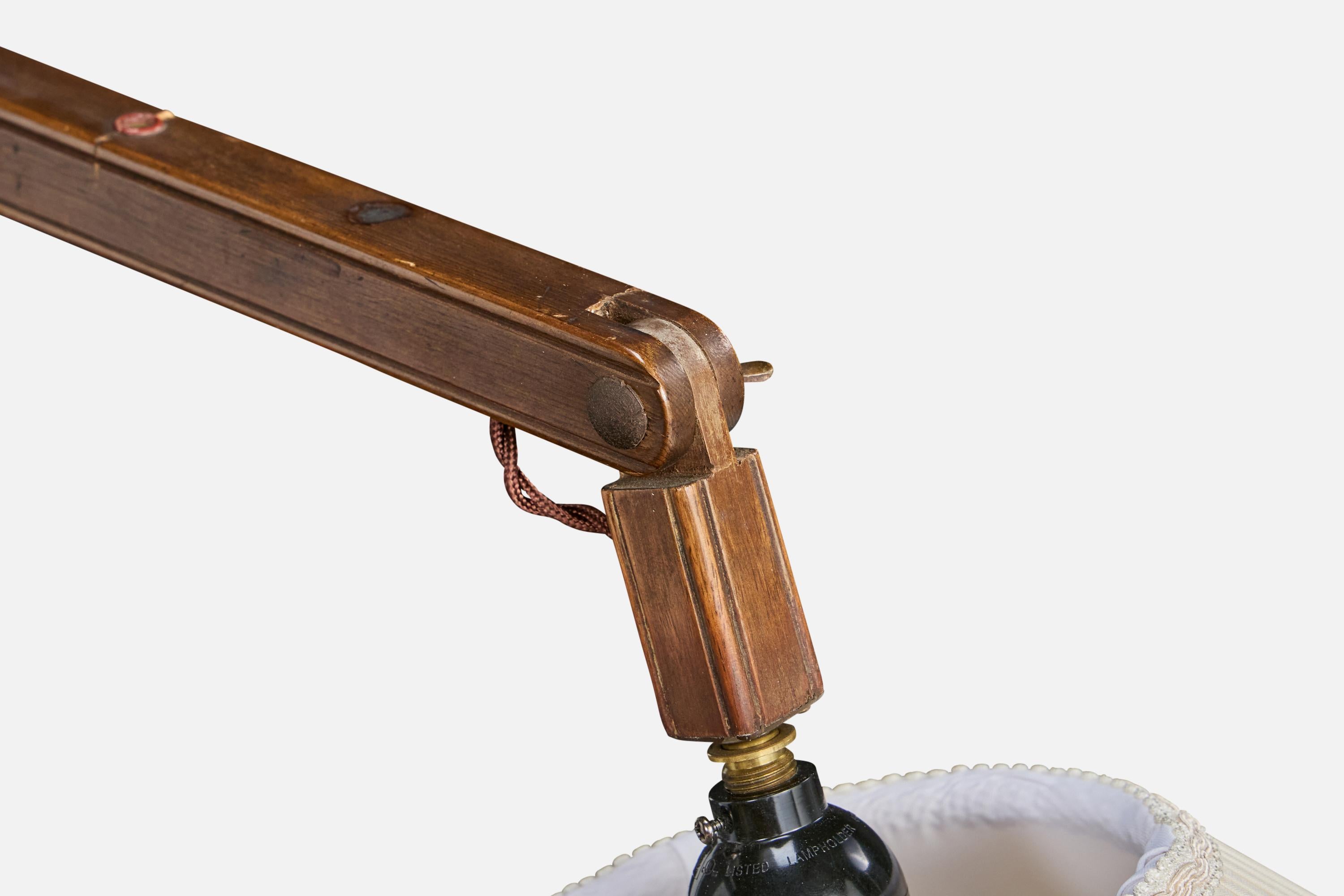 Lampada da terra di design italiano, Wood, Fabrice, Ottone, Italia, anni '40 in vendita 1