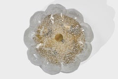 Designer italien, affleurant, verre, laiton, Italie, années 1990