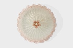 Italian Designer, Flush Mount, Glass, Italy, 1990s