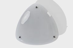 Créateur italien, luminaire encastré, métal, acrylique, Italie, années 1960