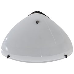 Créateur italien, luminaire encastré, métal, acrylique, Italie, années 1960