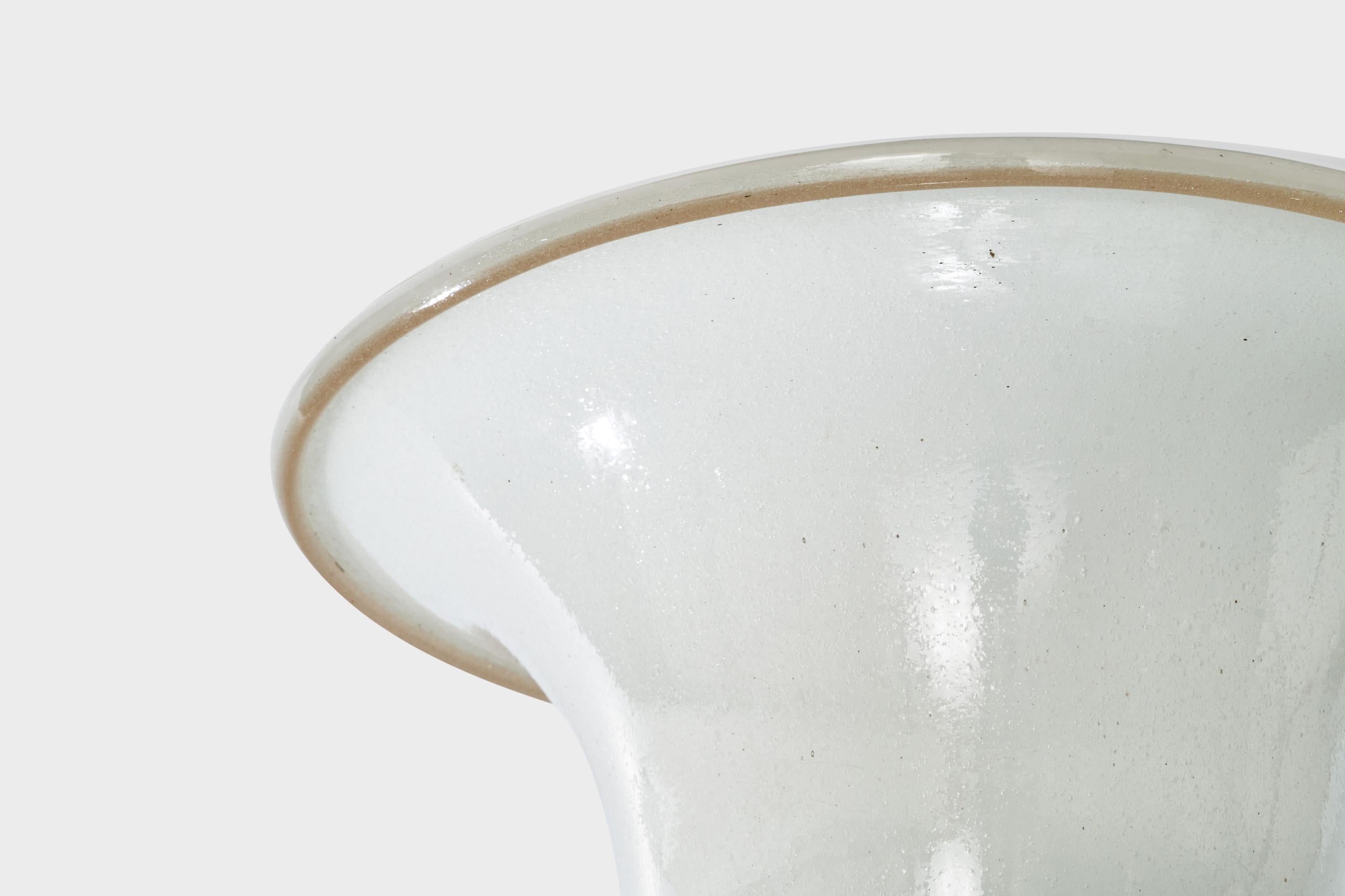 Milieu du XXe siècle Design/One, affleurant, verre Pulegoso, laiton, Italie, années 1940 en vente