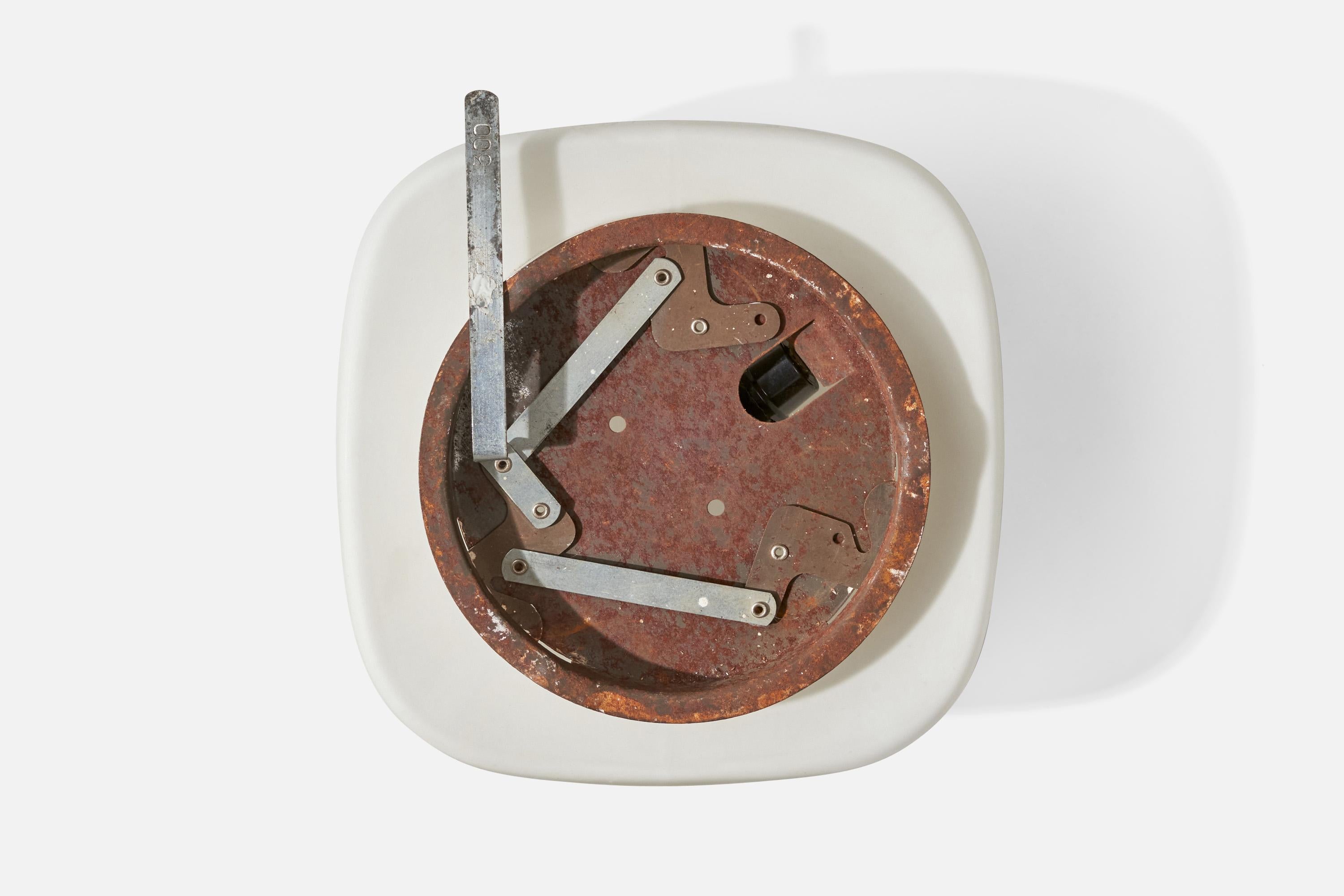 Italienische Designerin, Einbaubeleuchtung, Glas, Metall, Italien, 1960er Jahre im Angebot 4