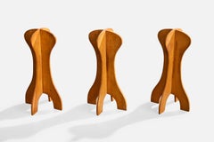 Italian Designer, Hat Stands, Wood, Italy, 1940s