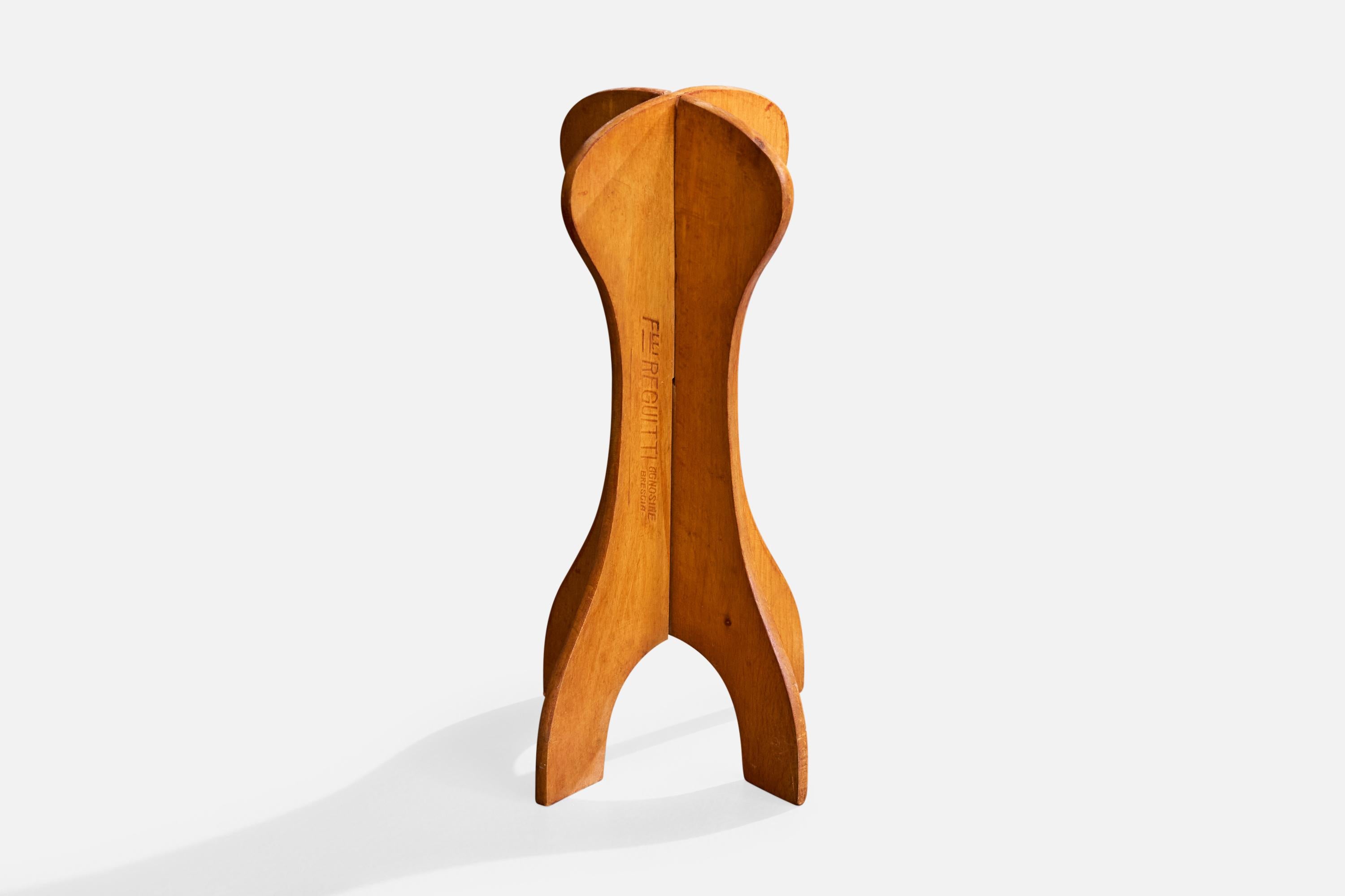 Italienischer Designer, Hutständer, Holz, Italien, 1940er Jahre (Mitte des 20. Jahrhunderts) im Angebot