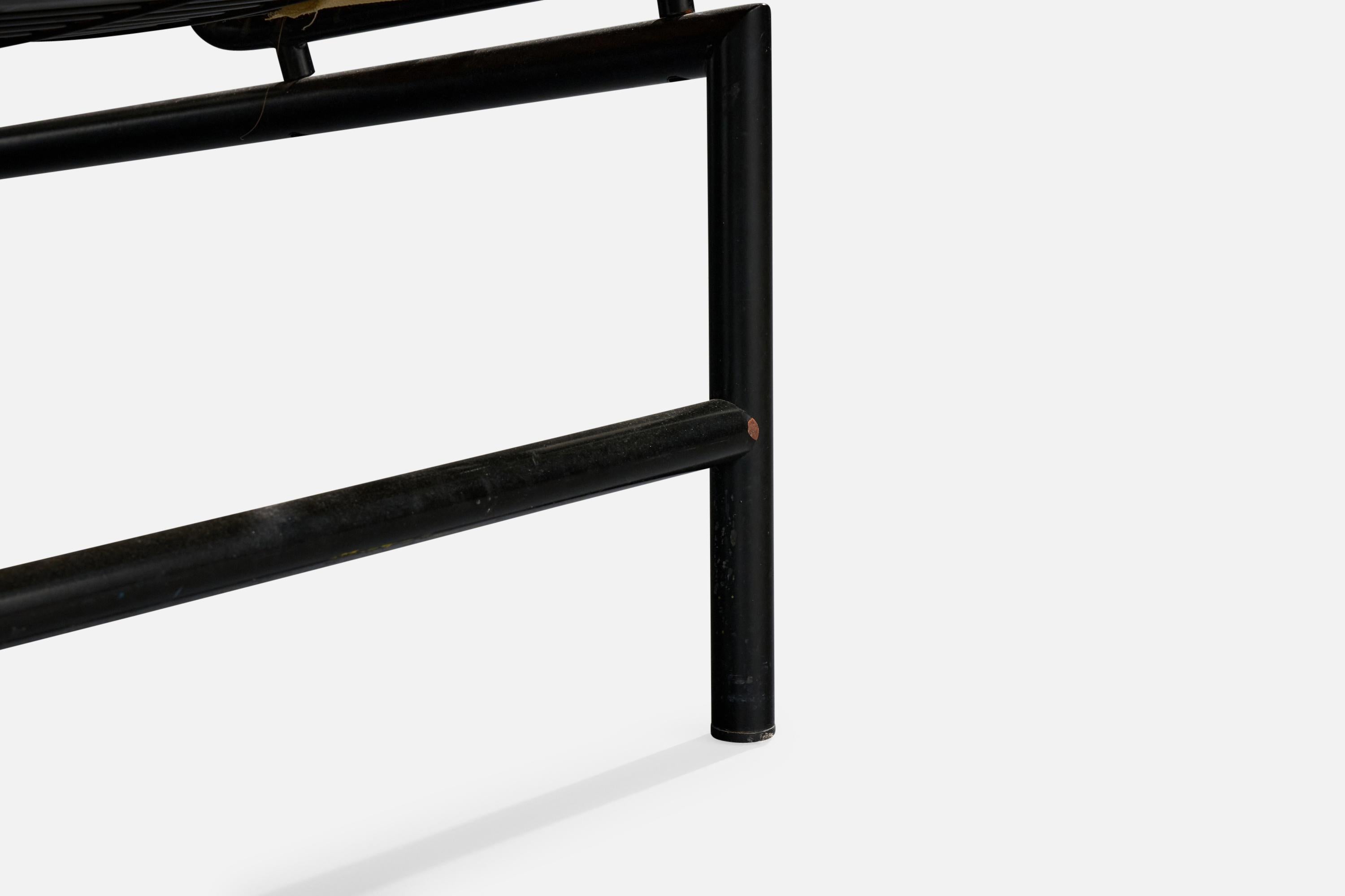 Italienischer Designer, Lounge-Stühle, Metall, Stoff, Italien, 1960er Jahre im Angebot 8