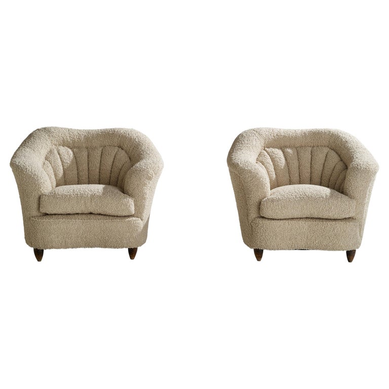 Melton Jumbo Cord Tub Chair Italian Designer, Lounge Chairs