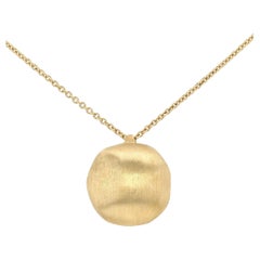 Italian Designer Marco Bicego 18k Gold Africa 31" Long Pendant Necklace