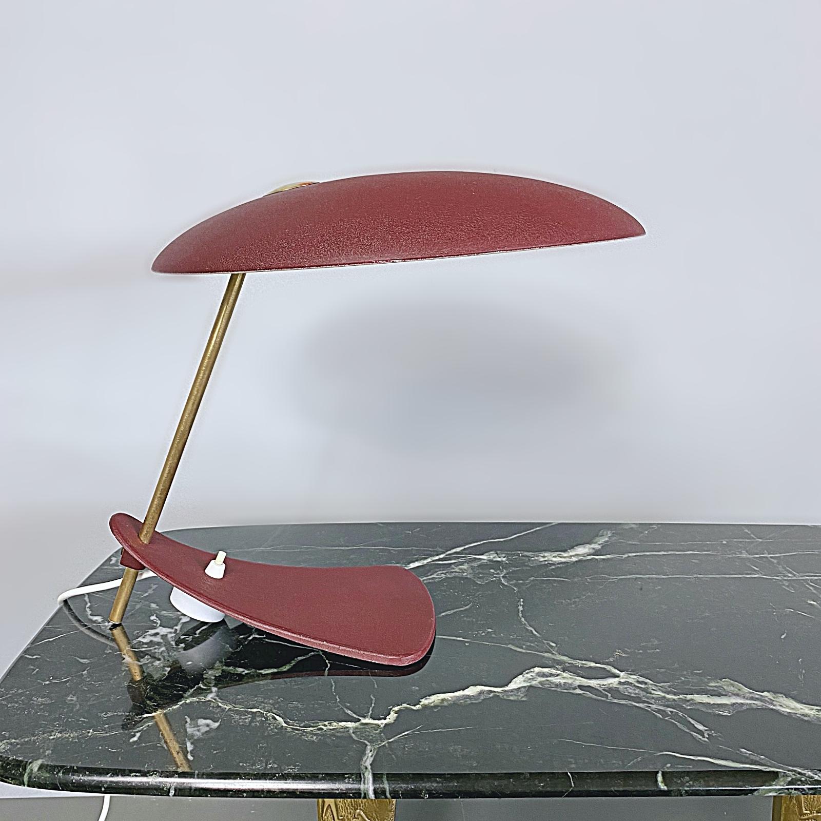 Italian Designer Mid-Century Modern UFO Table Lamp, 1950s, Italy 3