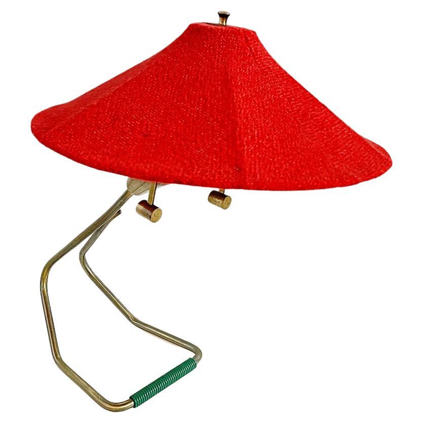 Lampada da tavolo in ottone di design italiano del Mid-Century Modern, anni '50, Italia in vendita