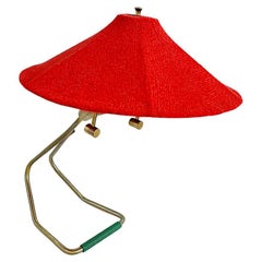 Lampada da tavolo in ottone di design italiano del Mid-Century Modern, anni '50, Italia