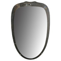 Italian Designer, Mirror, Glass, Metal, Italy, 1960s