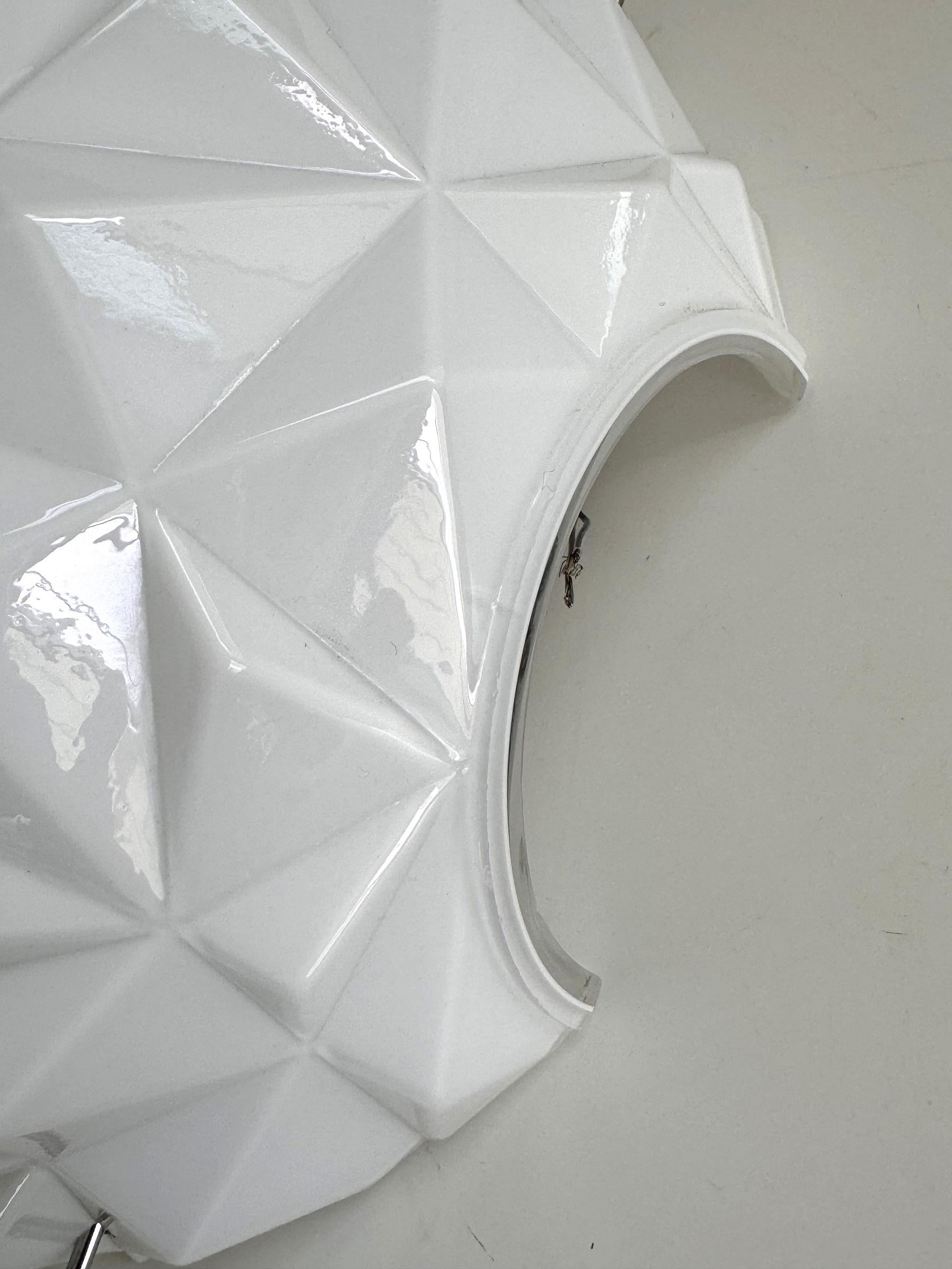 Italian Designer Murano Glass Wall Sconces in Modern Geometric Shape, 1990 For Sale 8