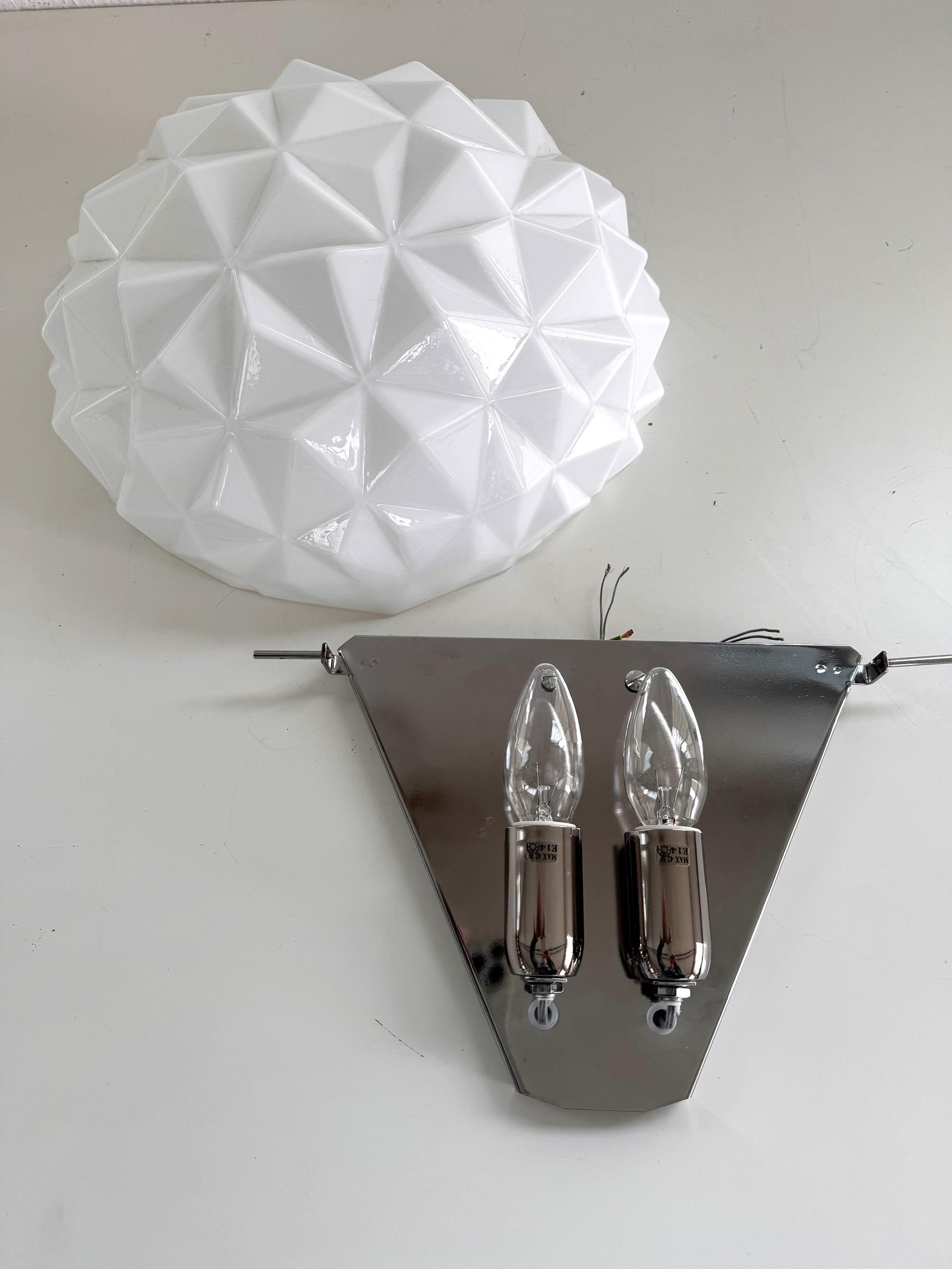 Wandleuchter aus Murano-Glas in moderner geometrischer Form, 1990 im Angebot 8