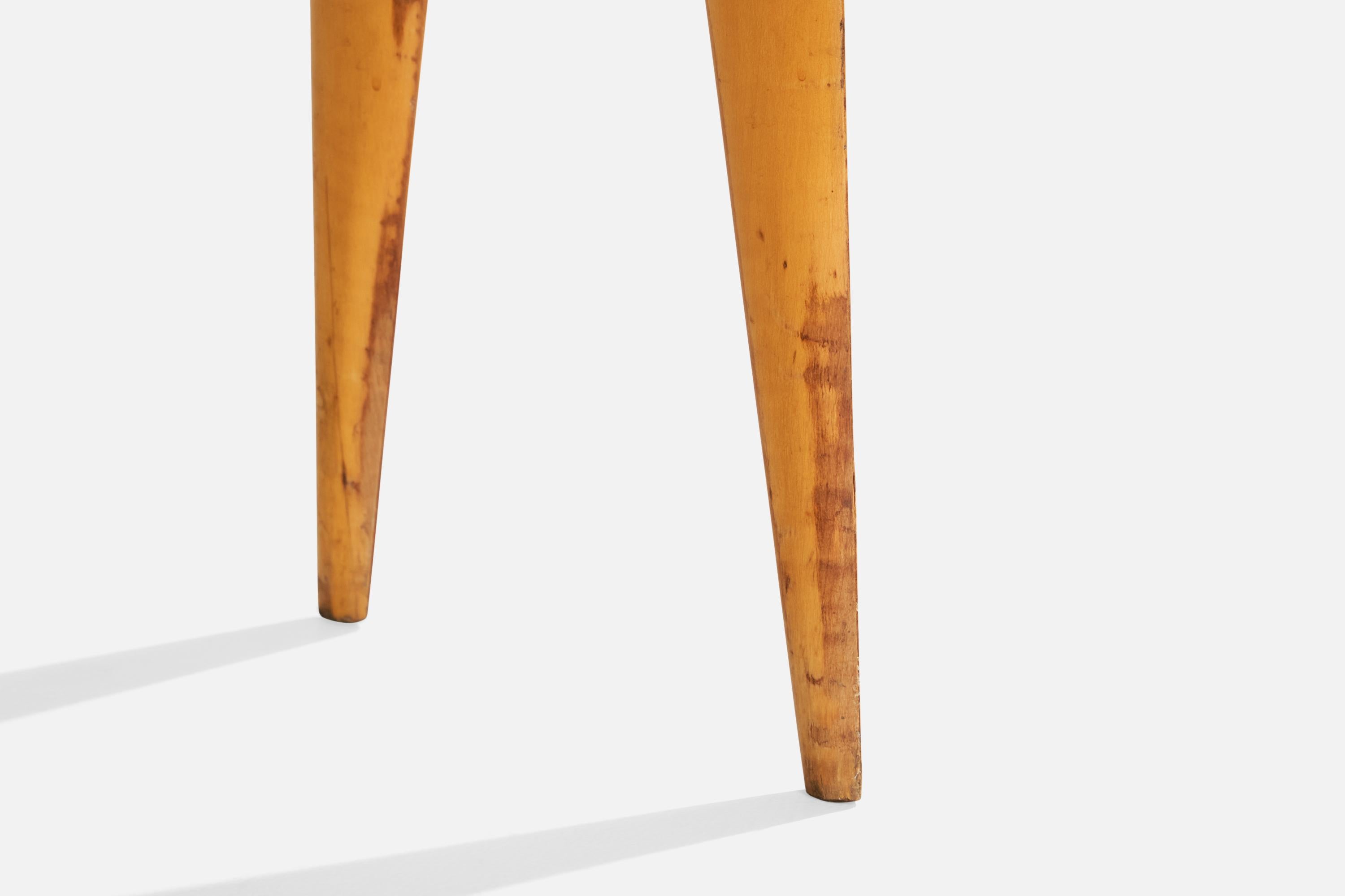 Designer italiano, Comodini, Wood, Marmo, Ottone, Italia, anni '40 in vendita 4