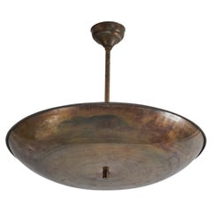 Italian Designer, Pendant, Copper, Italy, 1940s
