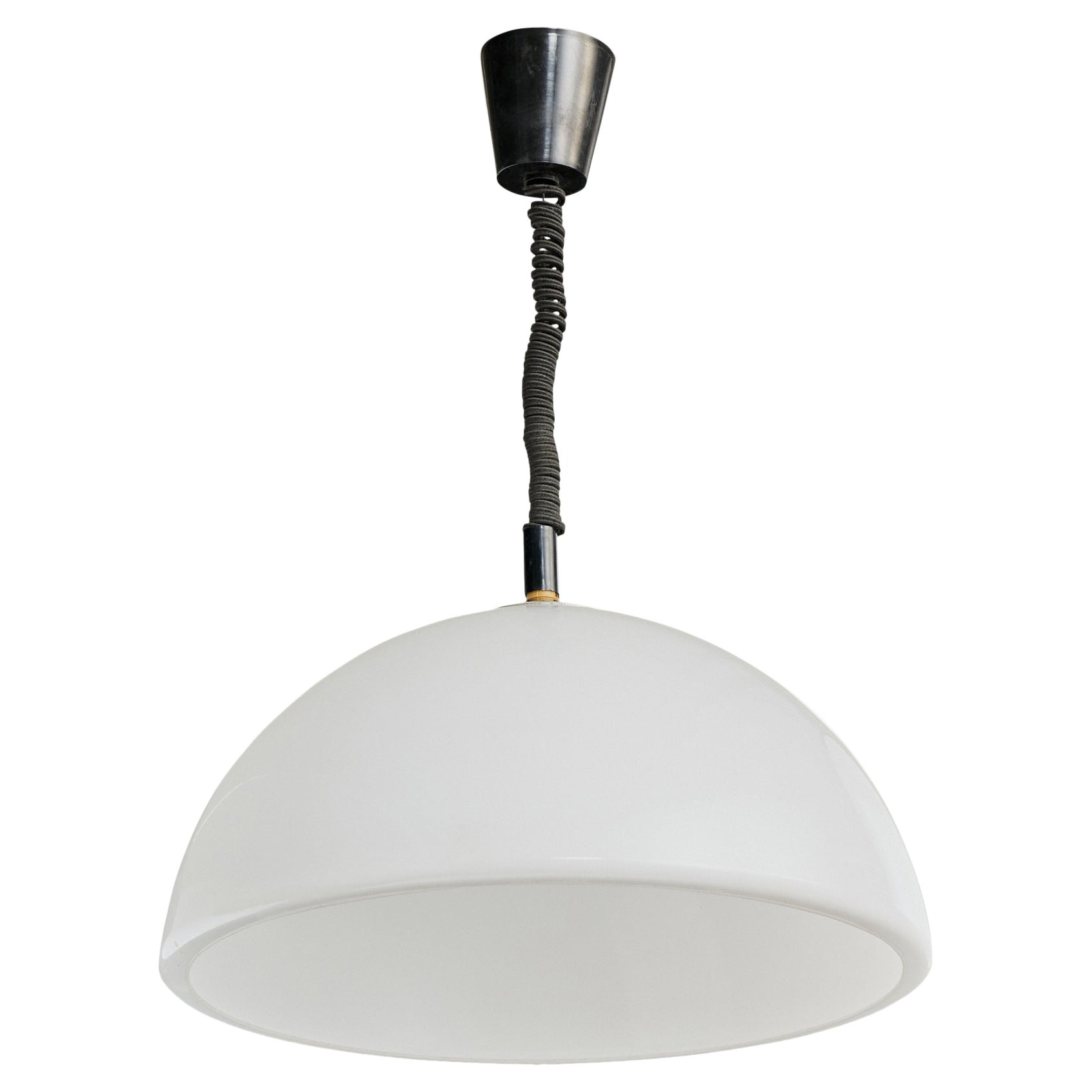 Italian Designer, Pendant Light, Acrylic, Italy, 1970s