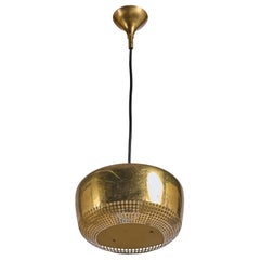 Italian Designer, Pendant Light, Brass, Italy, 1960s
