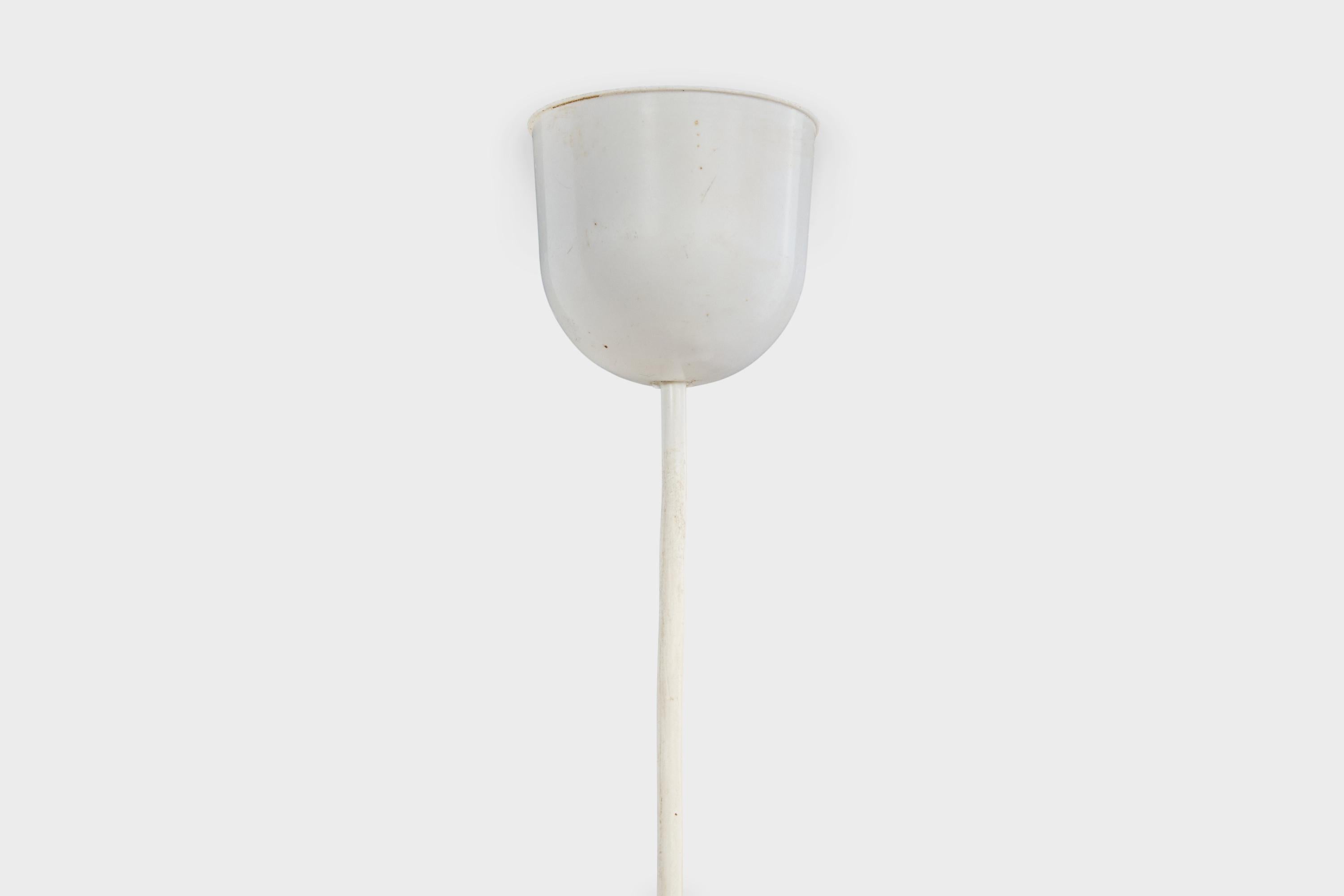 Designer italiano, lampada a sospensione, tessuto, resina, Italia, anni '60 in vendita 2