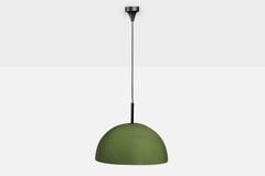 Italian Designer, Pendant Light, Metal, Acrylic, Italy, 1970s