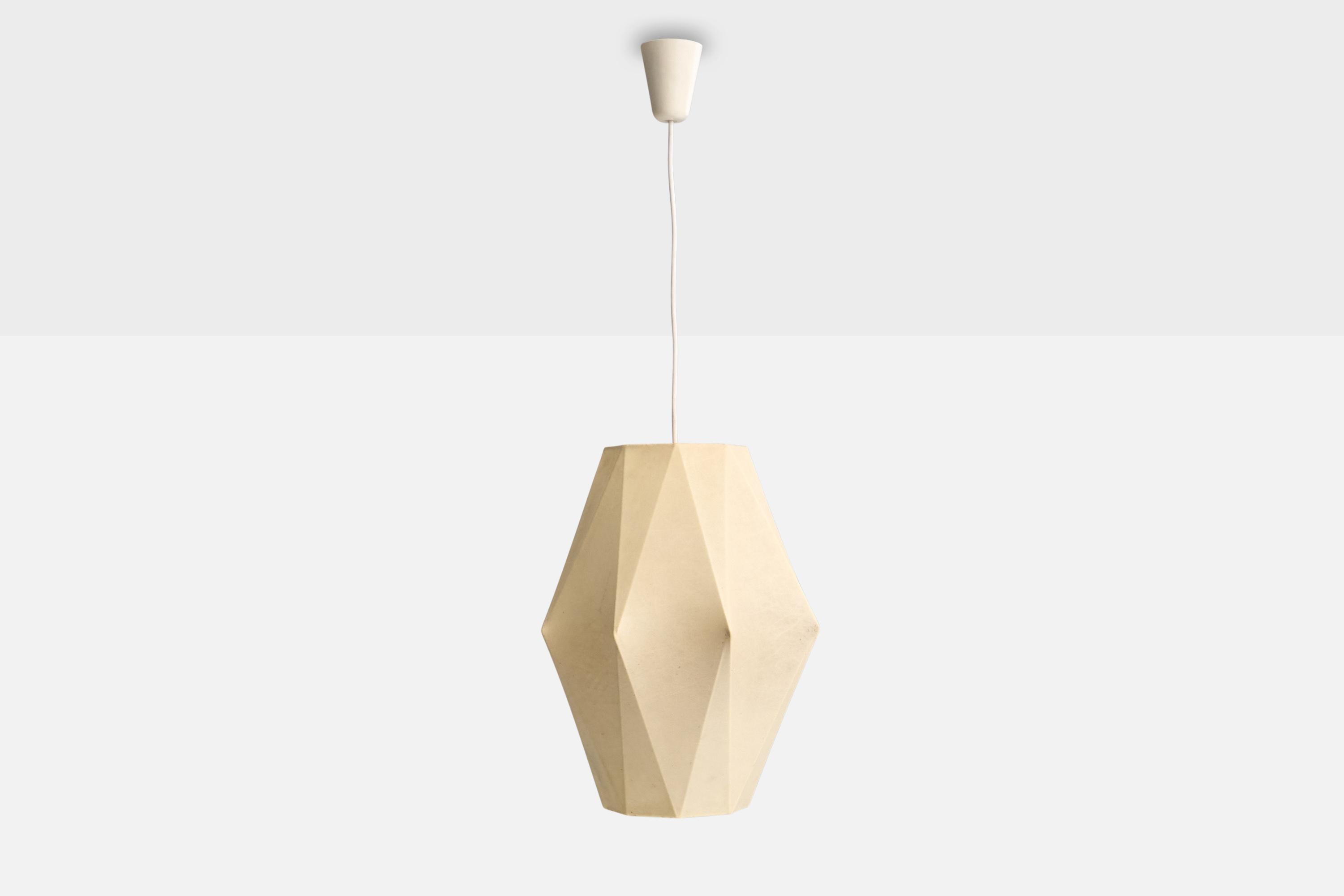 Italian Designer, Pendant Light, Resin, Italy, 1960s In Good Condition For Sale In High Point, NC