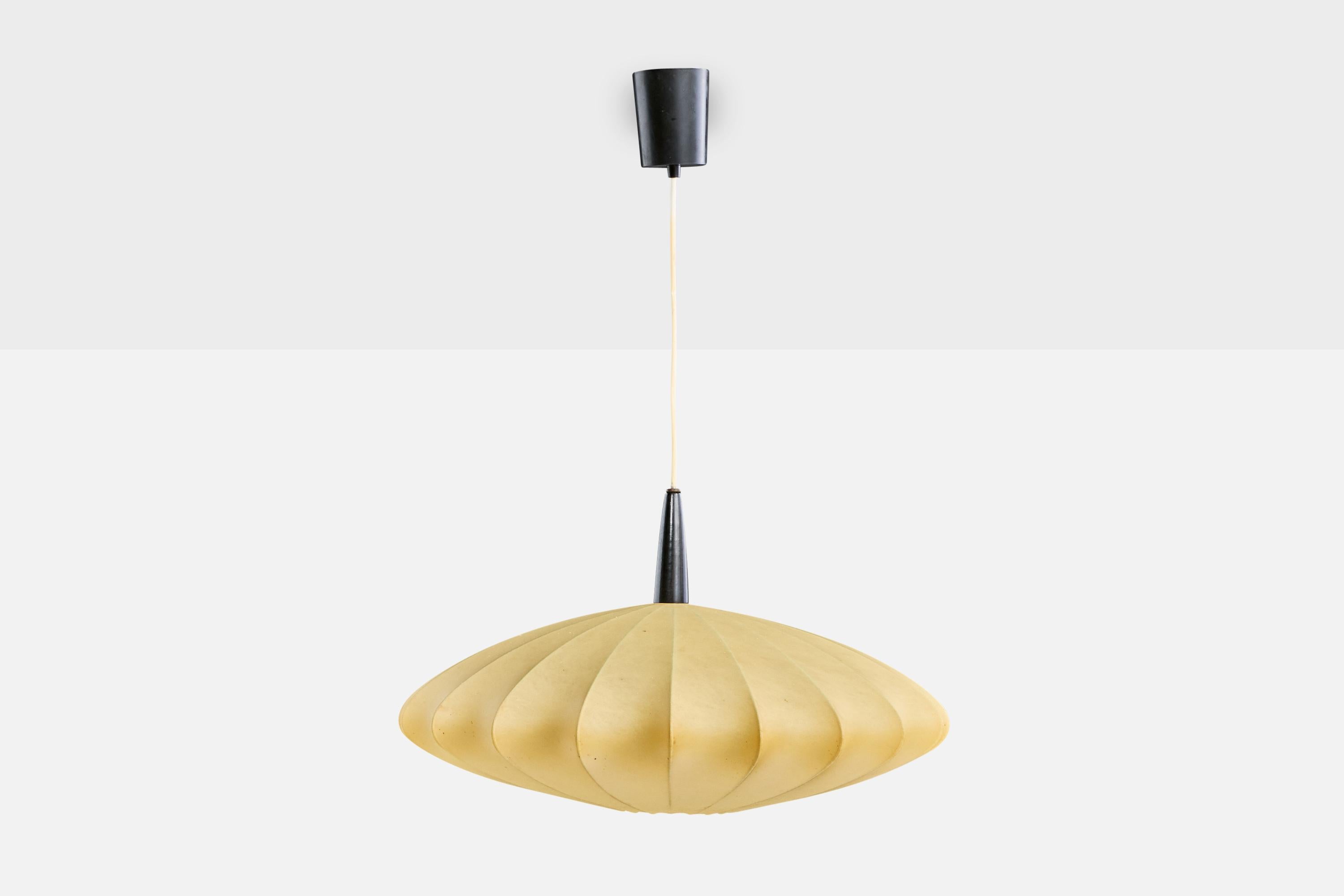 Mid-Century moderno Designer italiano, Lampada a sospensione, Resina, Italia, anni '1960 in vendita
