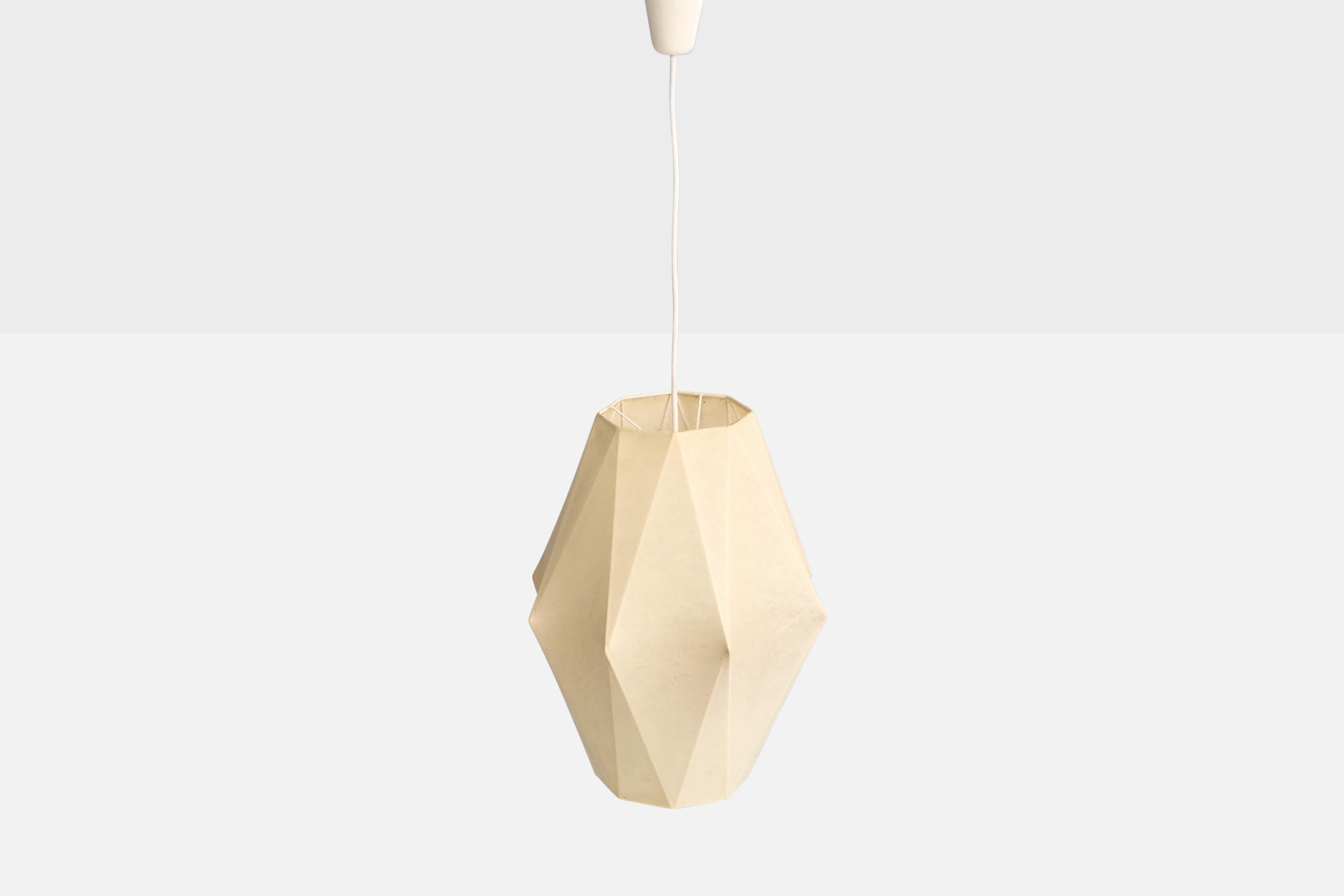 Mid-20th Century Italian Designer, Pendant Light, Resin, Italy, 1960s For Sale
